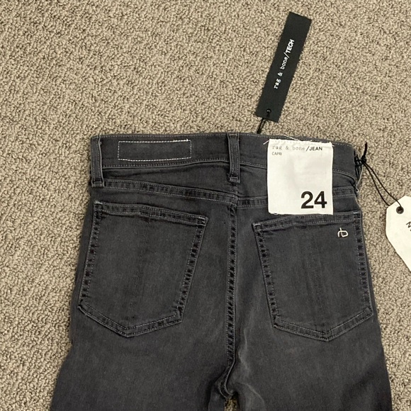 RAG & BONE 10 Inch Capri Jean With Slit size 24 NWT - Picture 9 of 9
